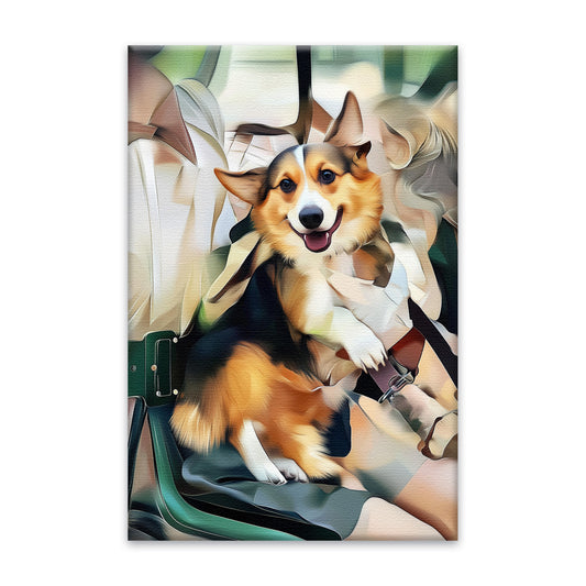 Artistic Cubism Style Custom Pet Canvas