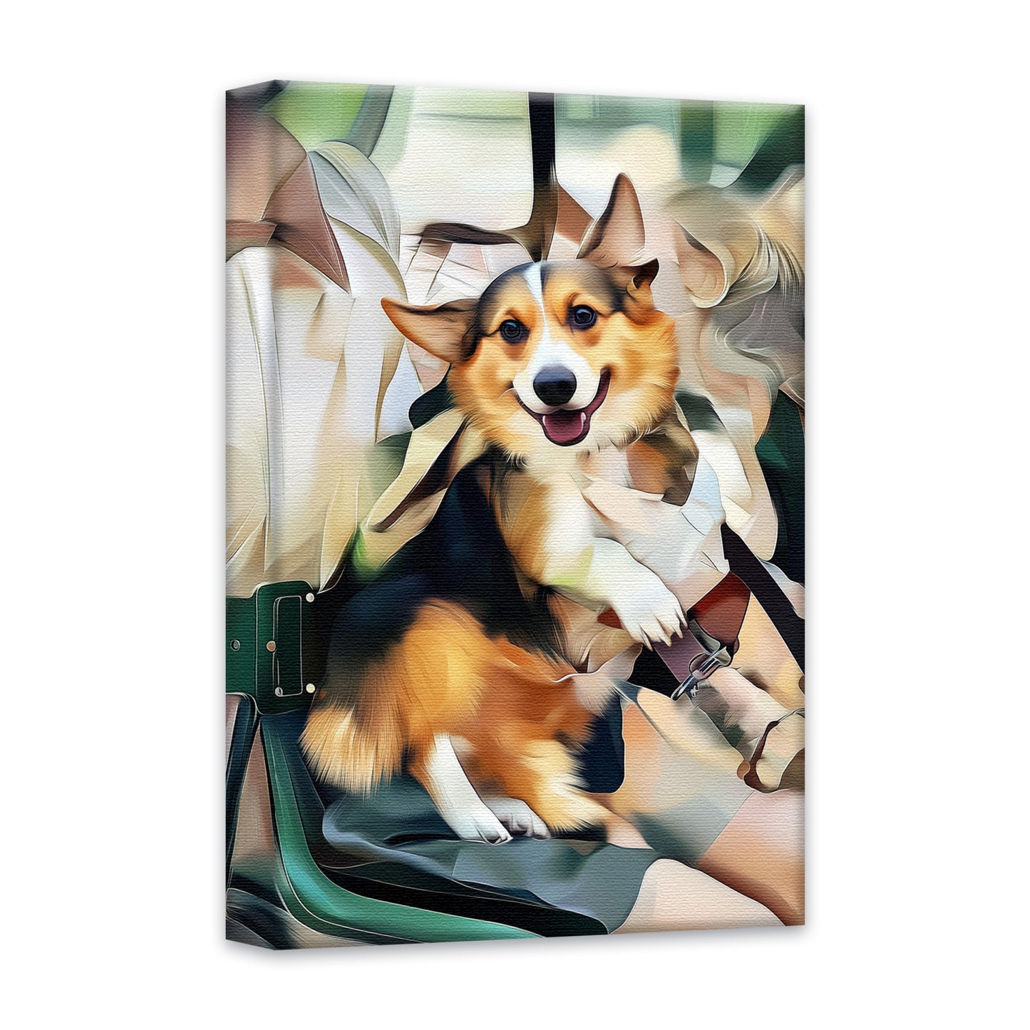 Artistic Cubism Style Custom Pet Canvas