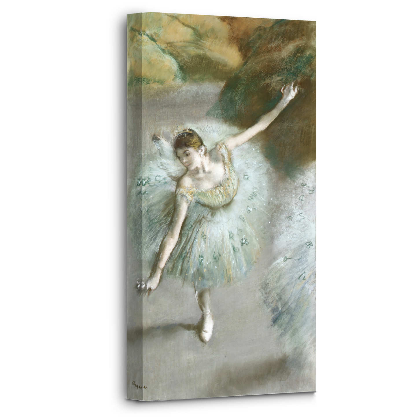 Dancer in Green by Edgar Degas - Wall Art Canvas