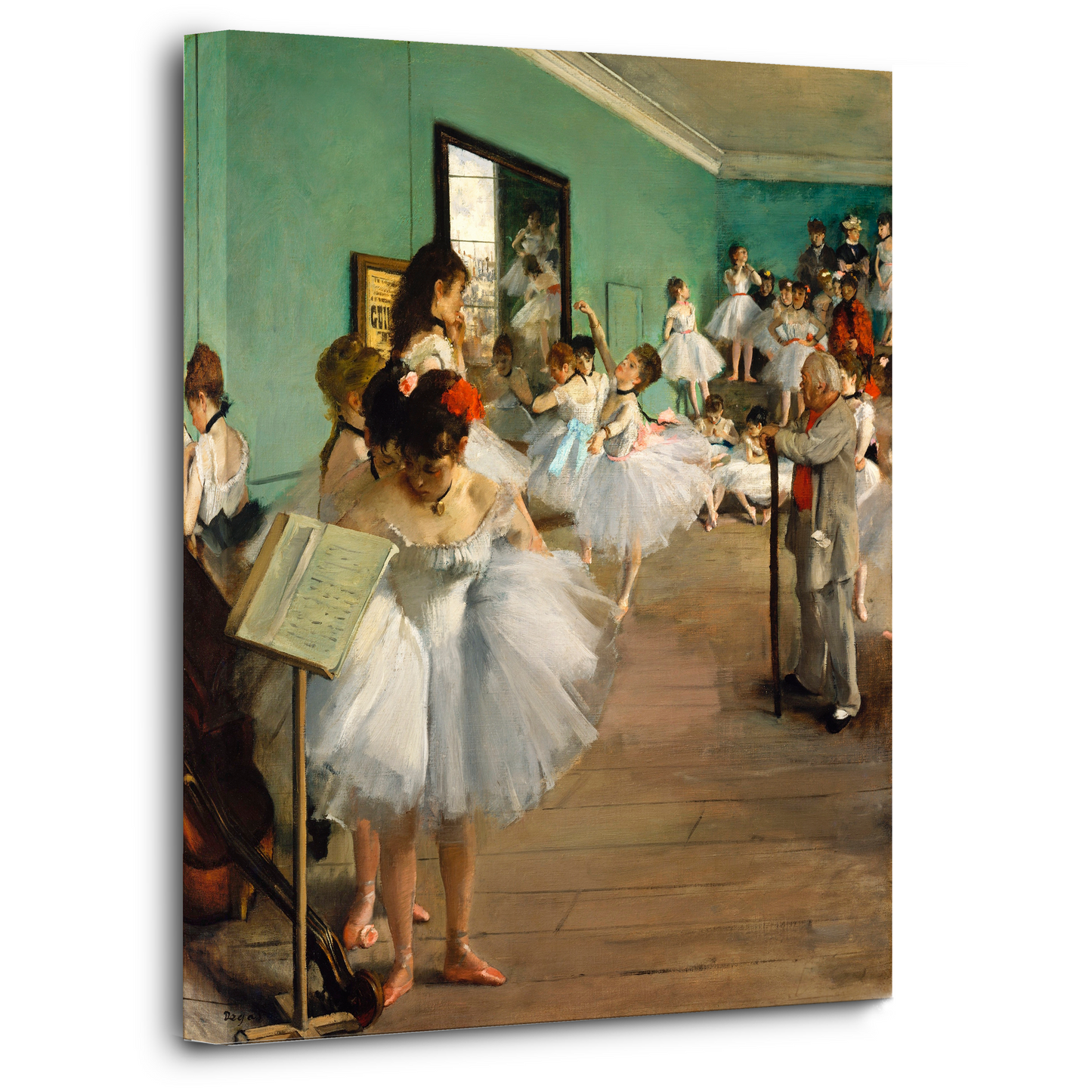 The Dance Class by Edgar Degas - Wall Art Canvas