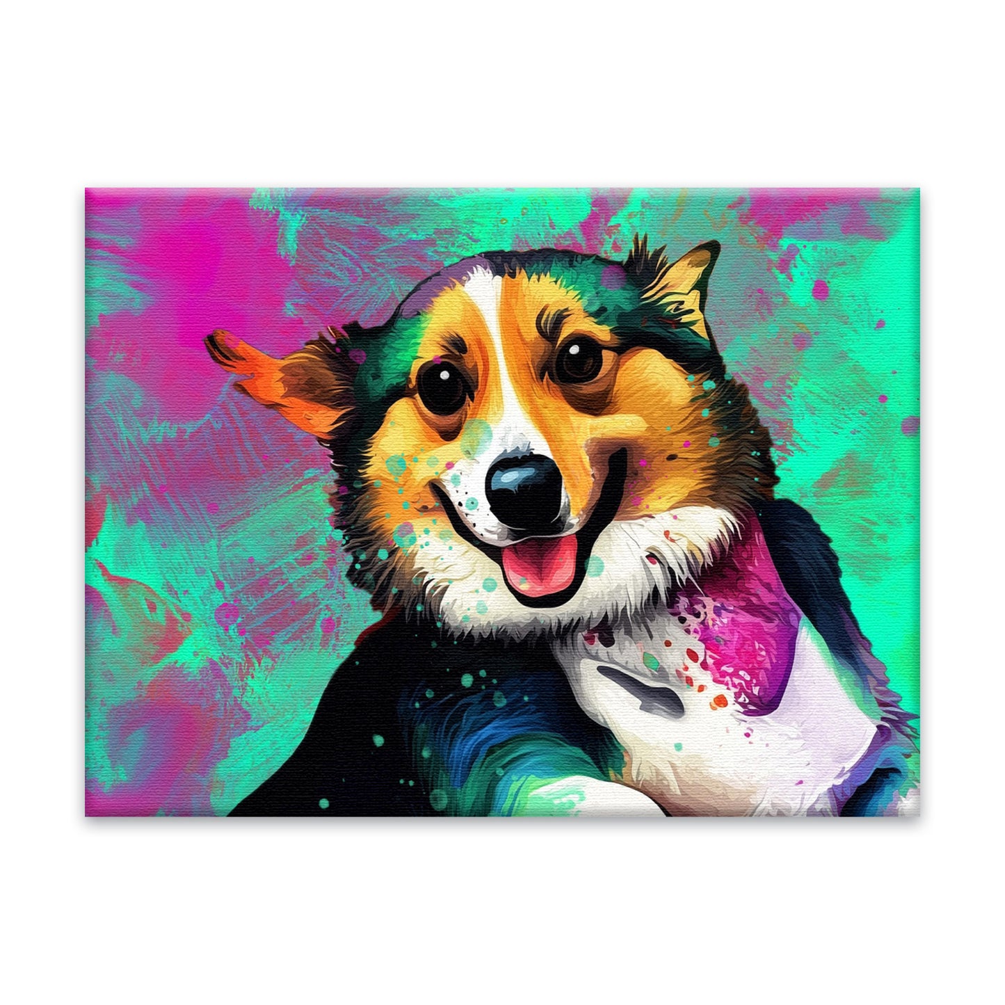 Artistic Pop Art Style Custom Pet Canvas