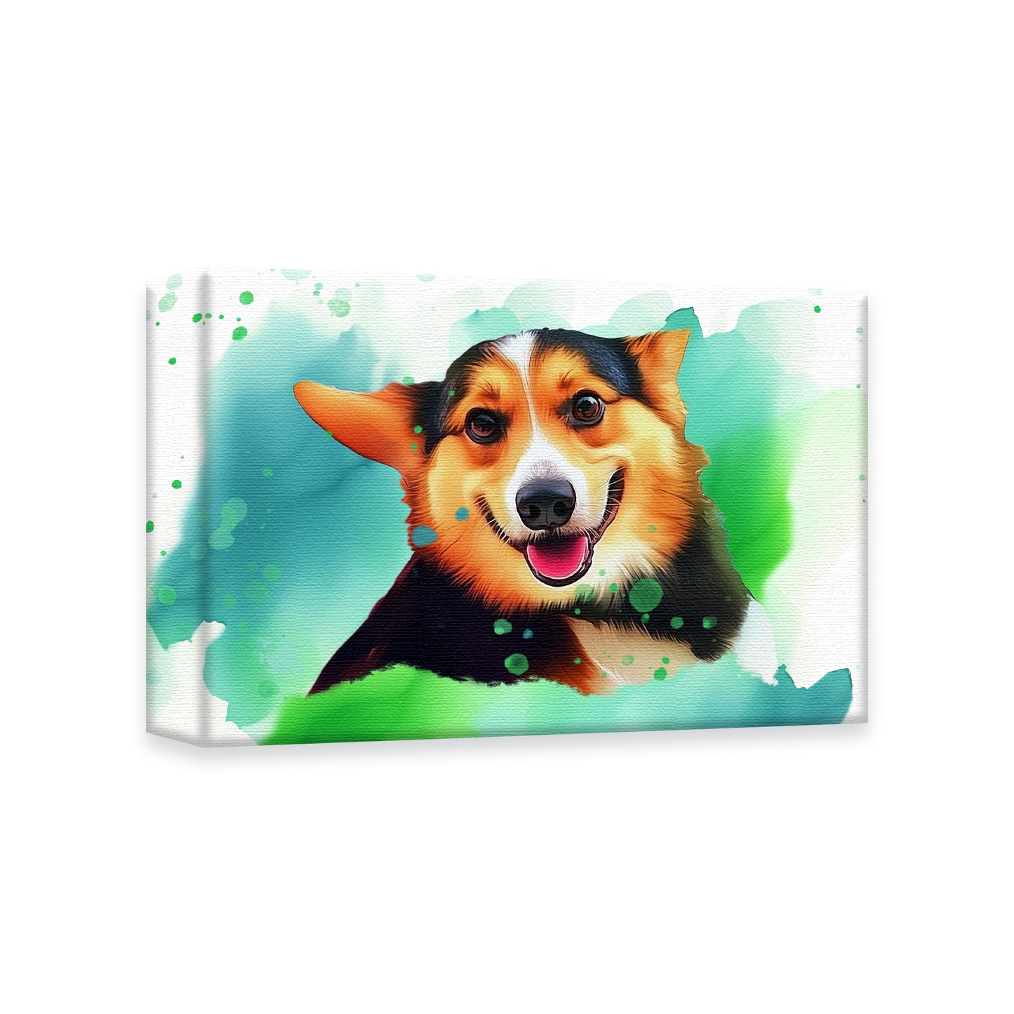 Modern Paint Splatter Custom Pet Canvas